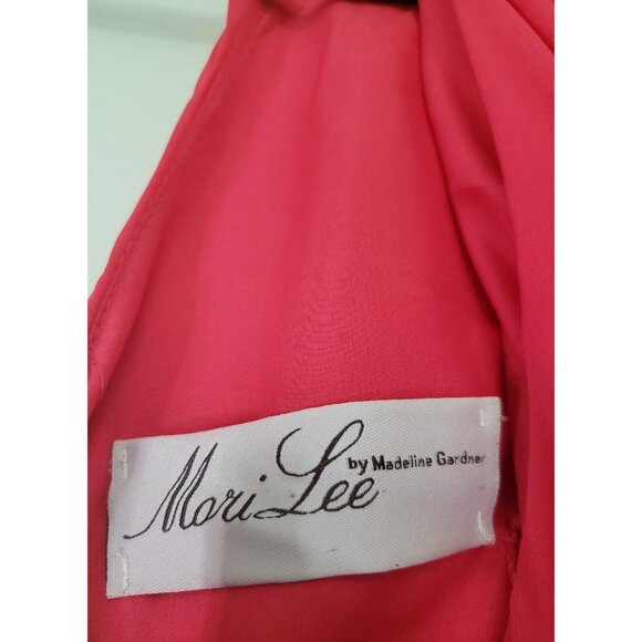 Mori Lee By Madeline Gardner Juniors 13/14 Formal Dress Halter Neck Sleeveless - Picture 5 of 9